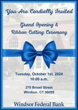 Windsor Federal Bank Grand Opening & Ribbon Cutting